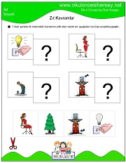 Zıt Kavramlar Kes Yapıştır Çalışmaları